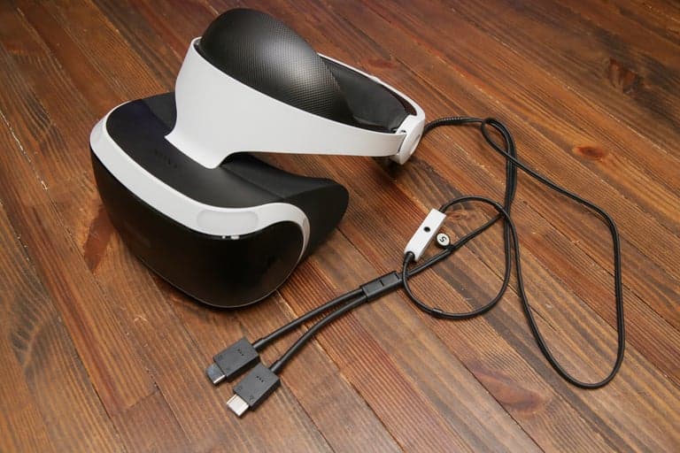 Sony PlayStation VR Headset in action 1
