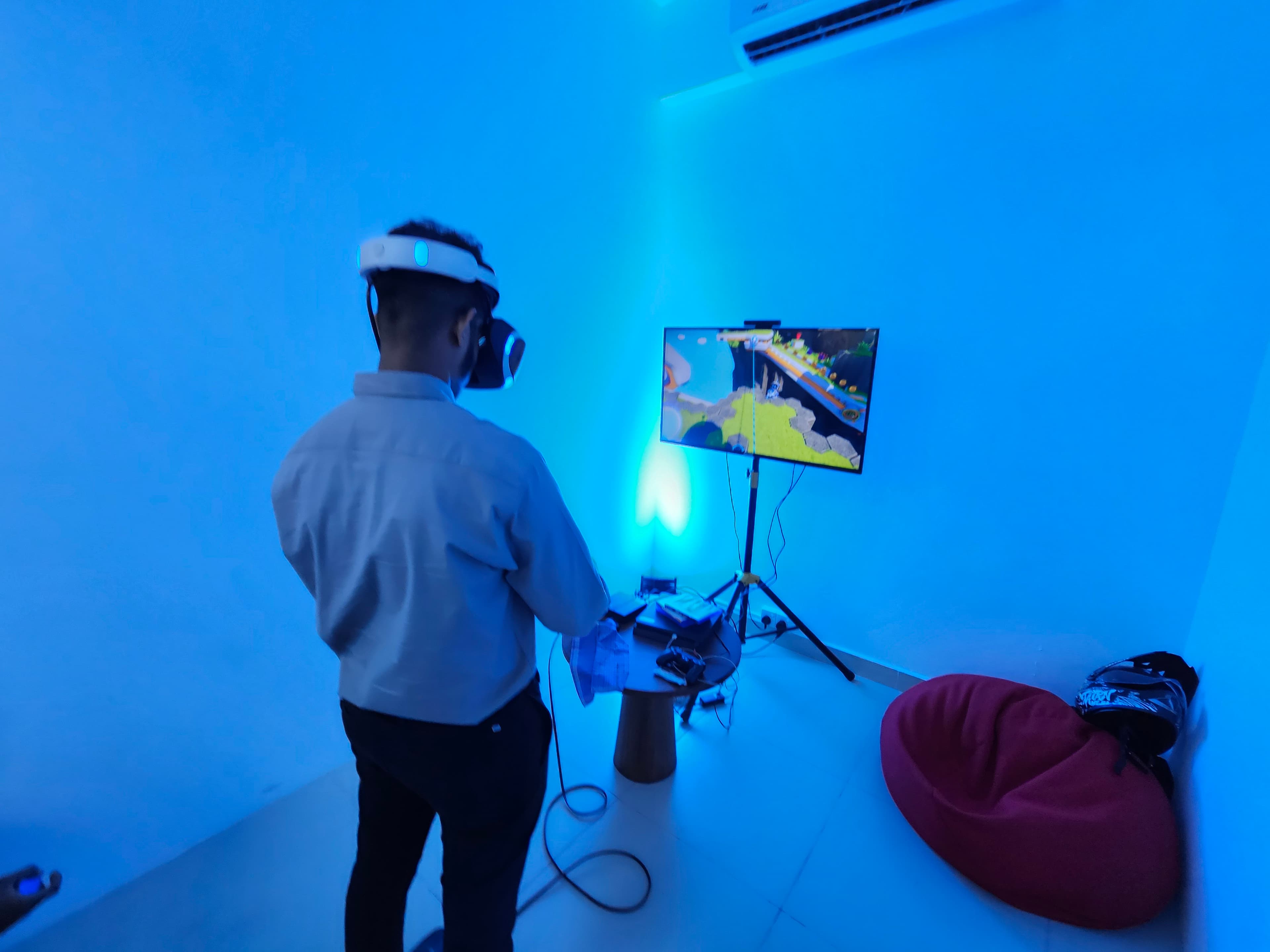 Sony PlayStation VR Headset in action 4