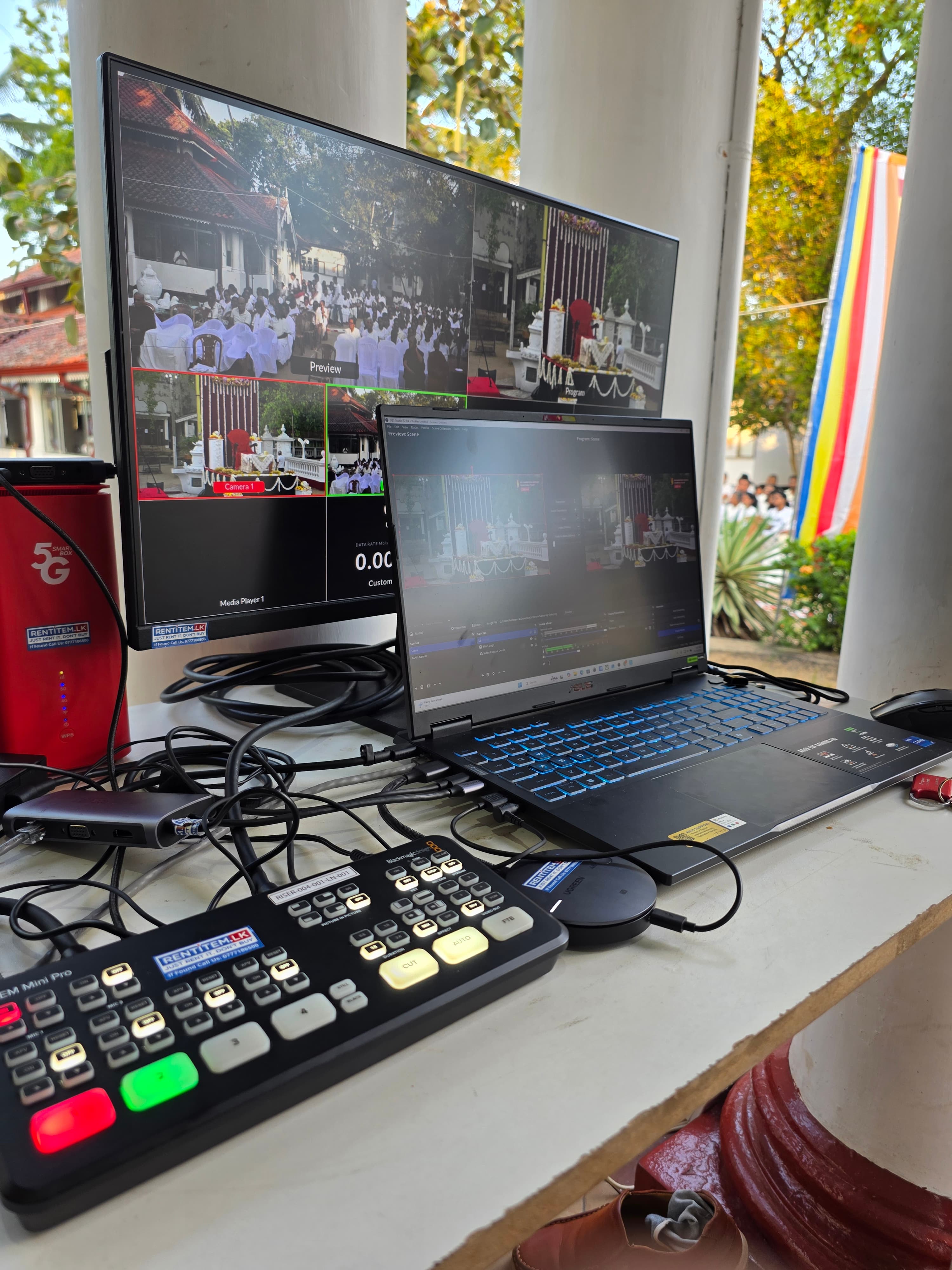 Blackmagic ATEM Mini Pro Video Switcher in action 1