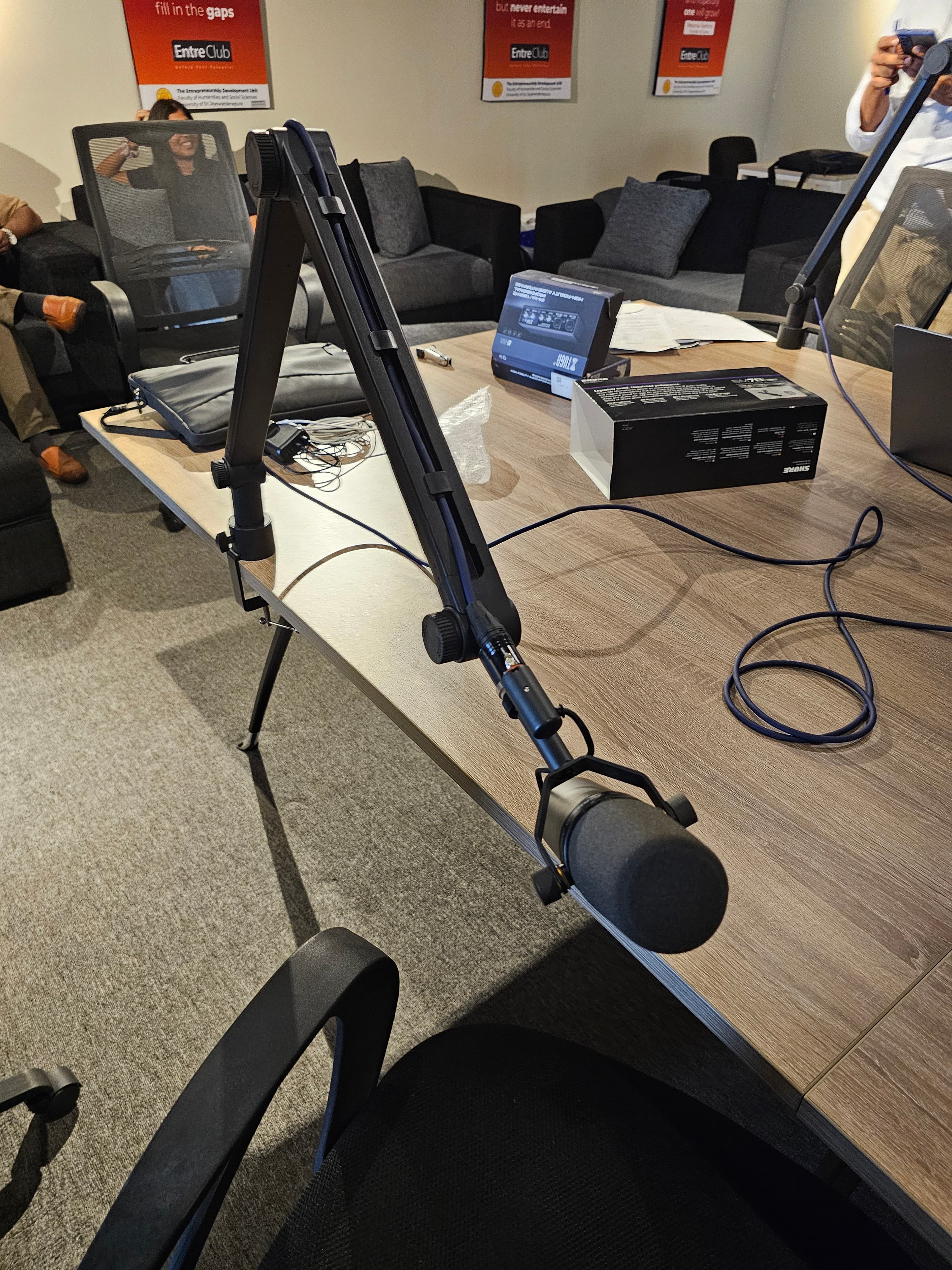Shure SM7B Dynamic Broadcast Microphone in action 3
