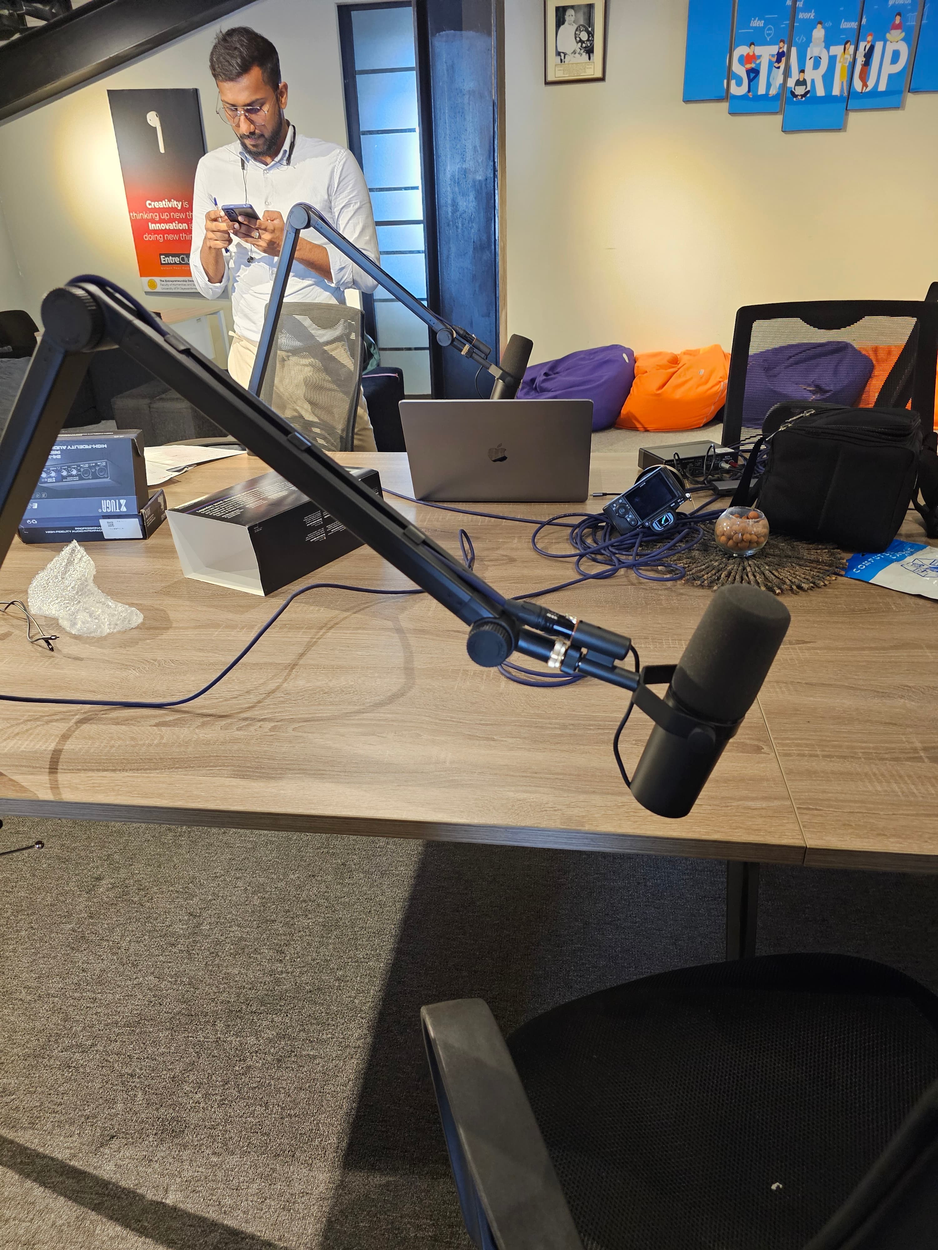Shure SM7B Dynamic Broadcast Microphone in action 4