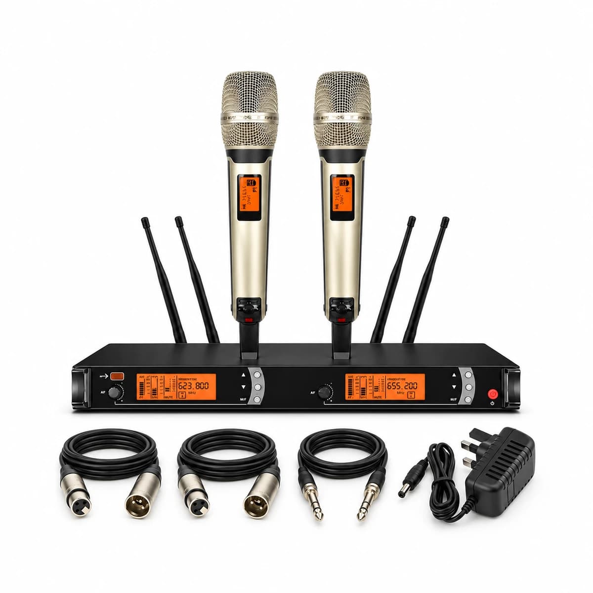 Sennheiser Dual Channel Handheld Wireless Microphone Setup for rent — Rentitem.lk