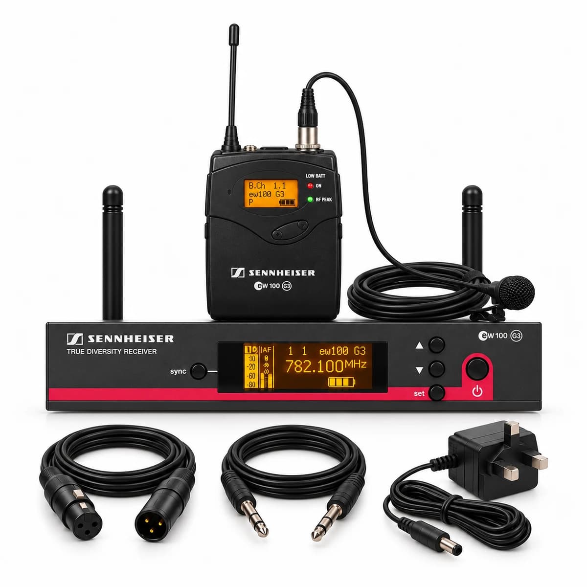 Sennheiser EW100 G3 Wireless Clip-on Microphone Setup for rent — Rentitem.lk