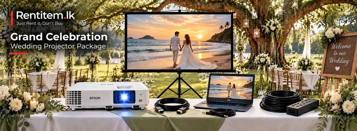 Grand Celebration Wedding Projector Package for rent — Rentitem.lk