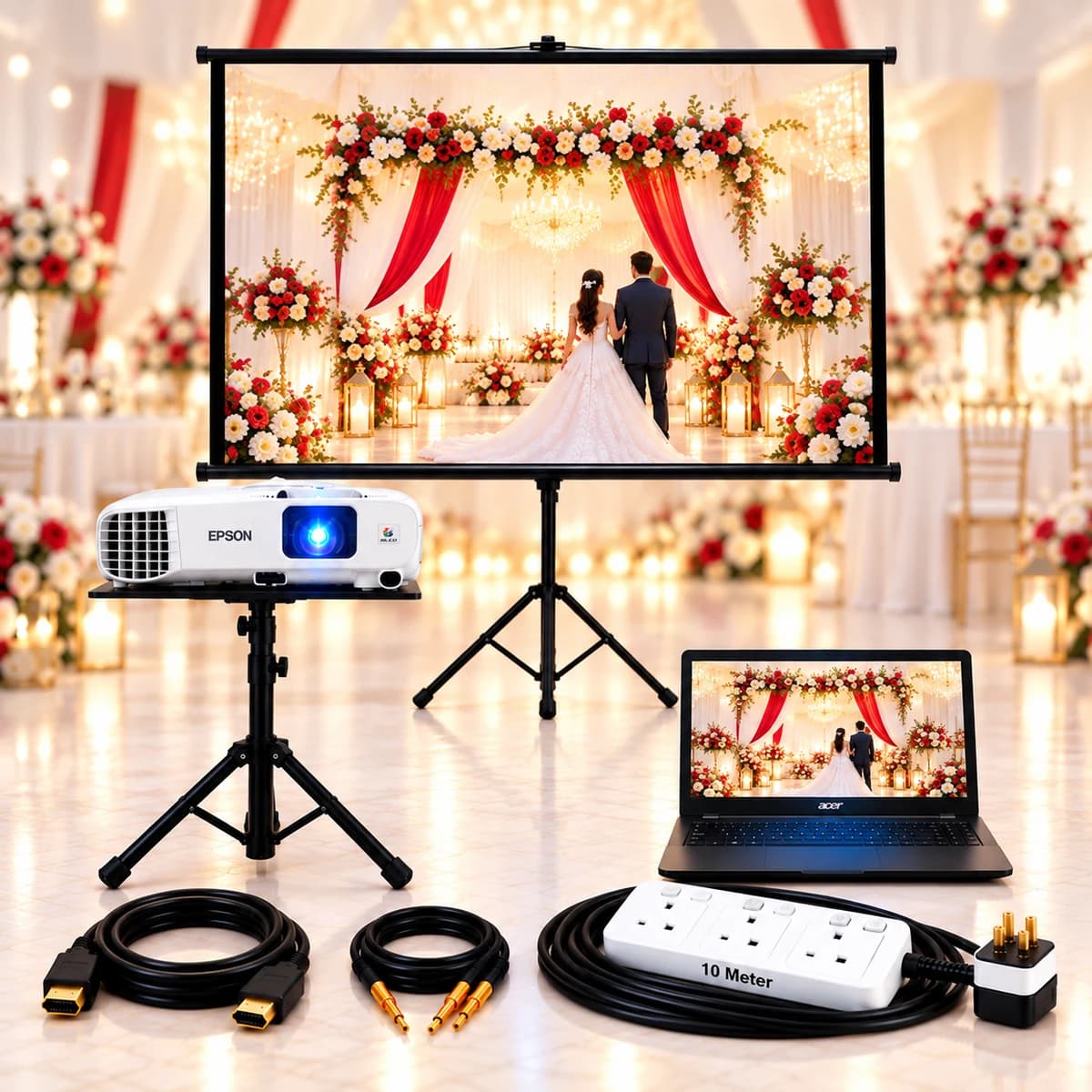 Opulent Affair Wedding Projector Package — rent in Sri Lanka | Rentitem.lk