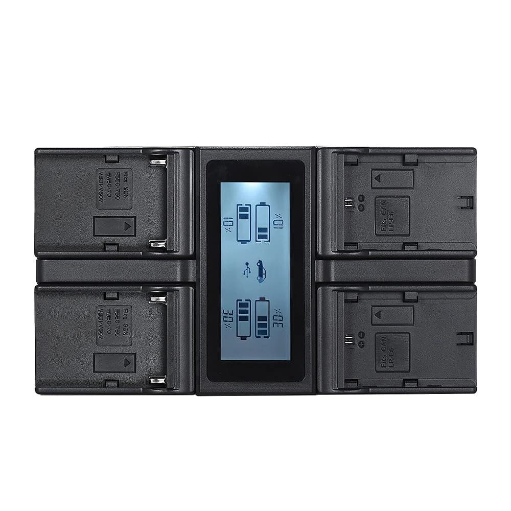 4-Channel NP-F970 Battery Charger for Sony L-Series — view 3