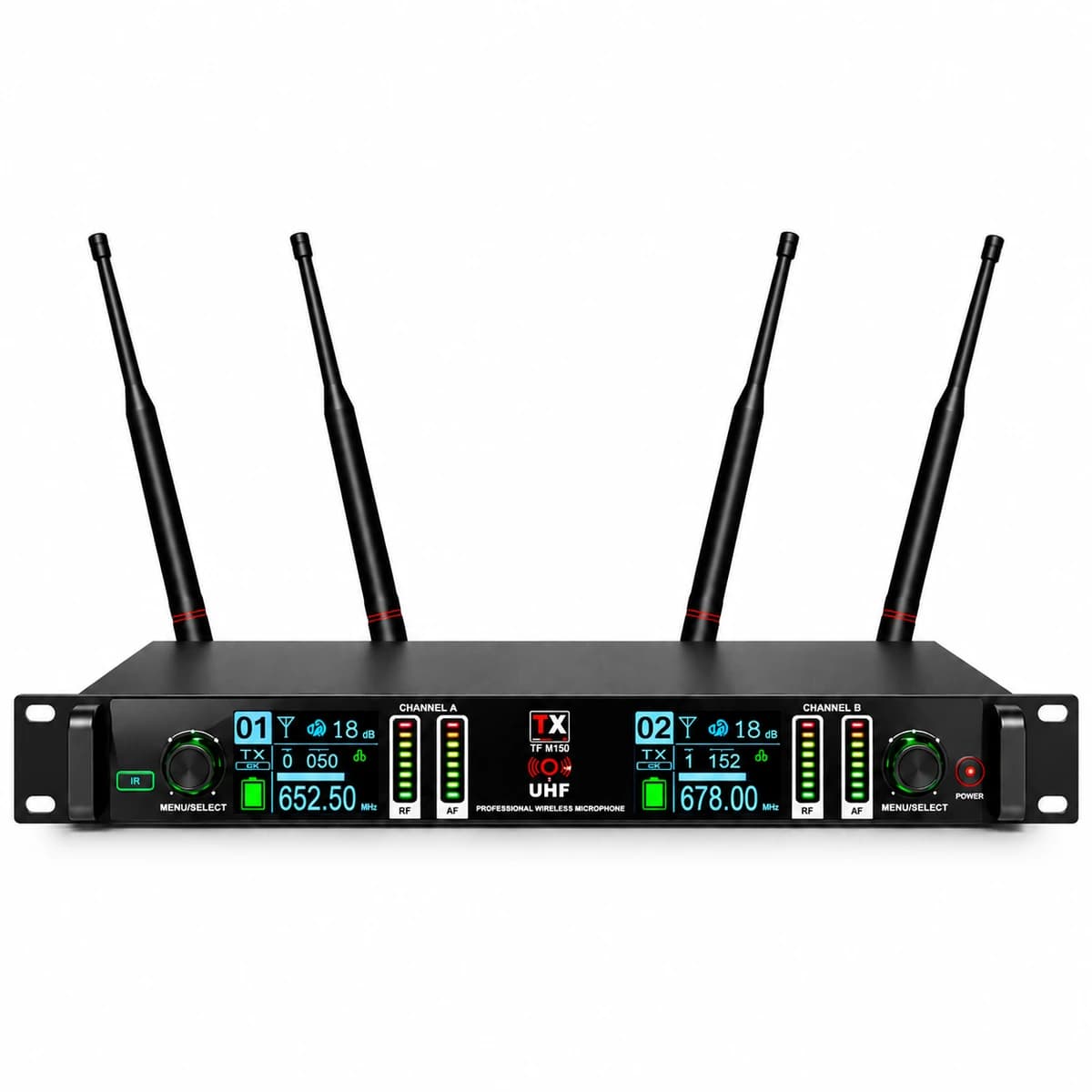 Rent TX TF-M150 Wireless Microphone Dual Channel Receiver System in Sri Lanka - Sounds from Rentitem.lk
