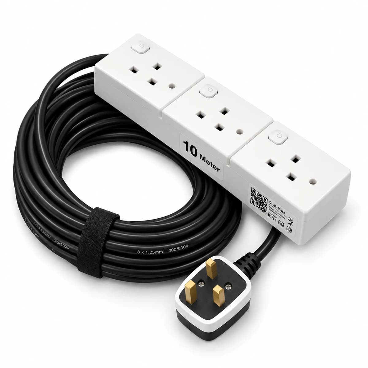 Power Extension Cord with 3 Socket 10 Meter for rent — Rentitem.lk