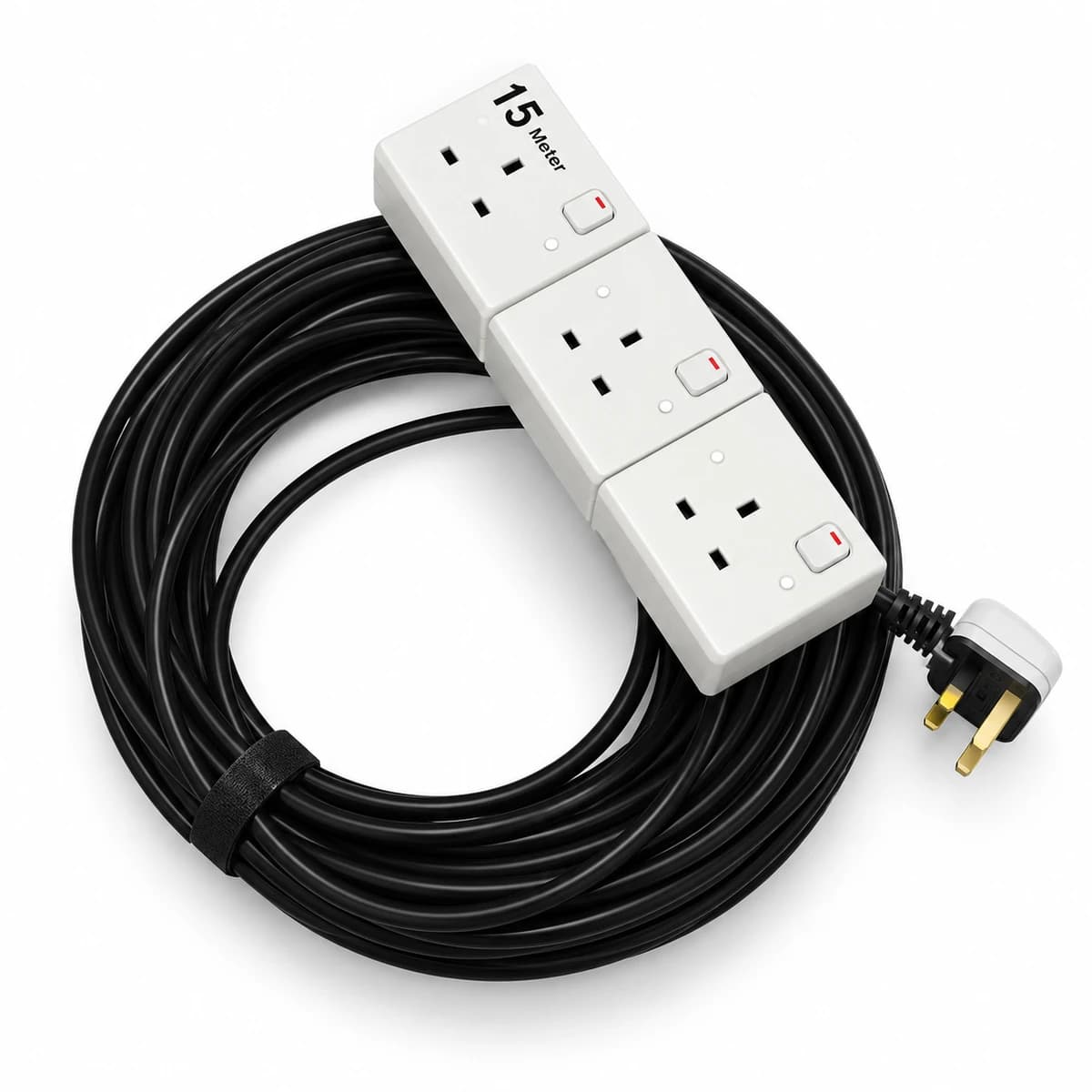 Power Extension Cord 3 Socket 15 Meter — view 1