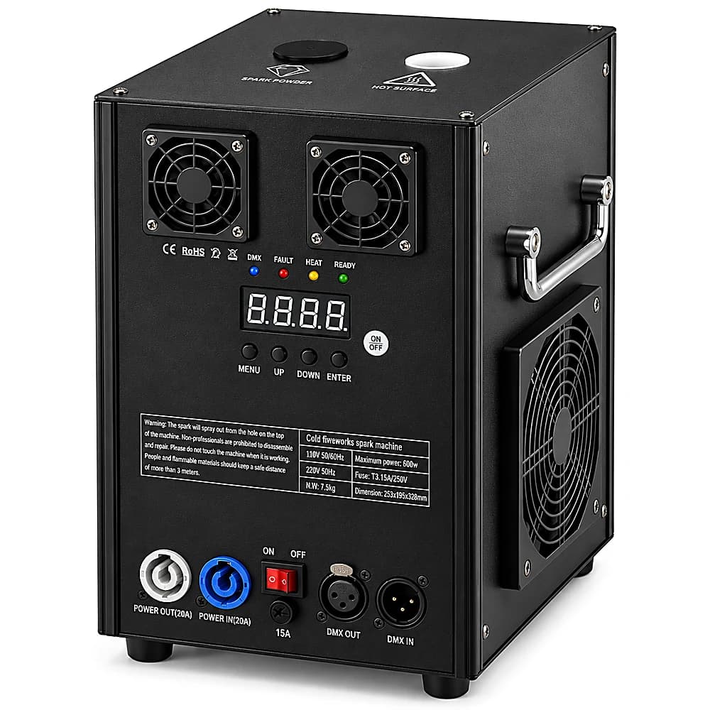 TX Cold Spark Machine 600W Light — view 1