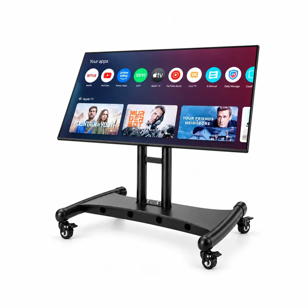 Low Height Director Trolley TV Stand — view 2