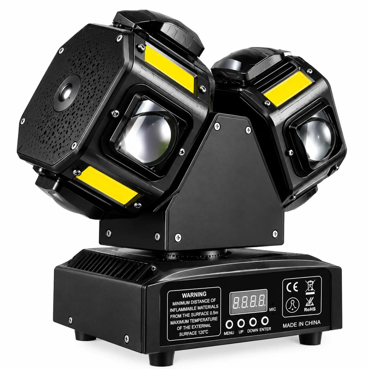 Dual Head Moving Disco Light with Laser — view 2