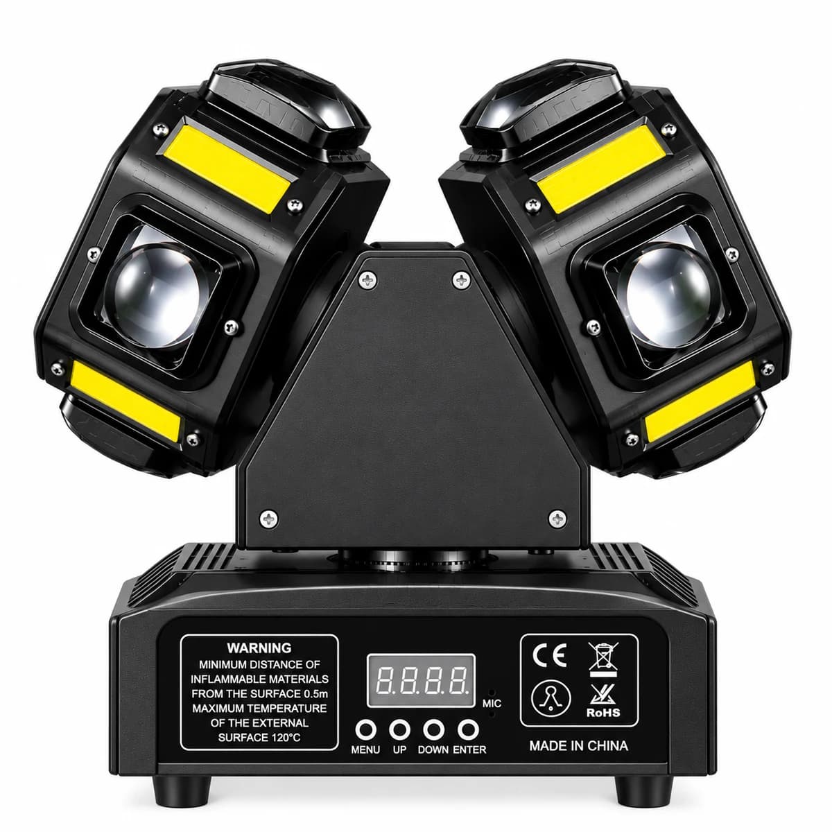 Dual Head Moving Disco Light with Laser — view 3