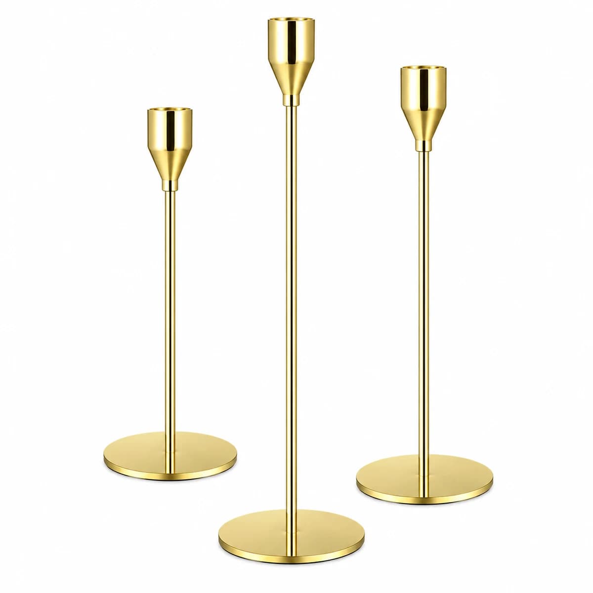 Metal Candle Holder Stand - Gold Color