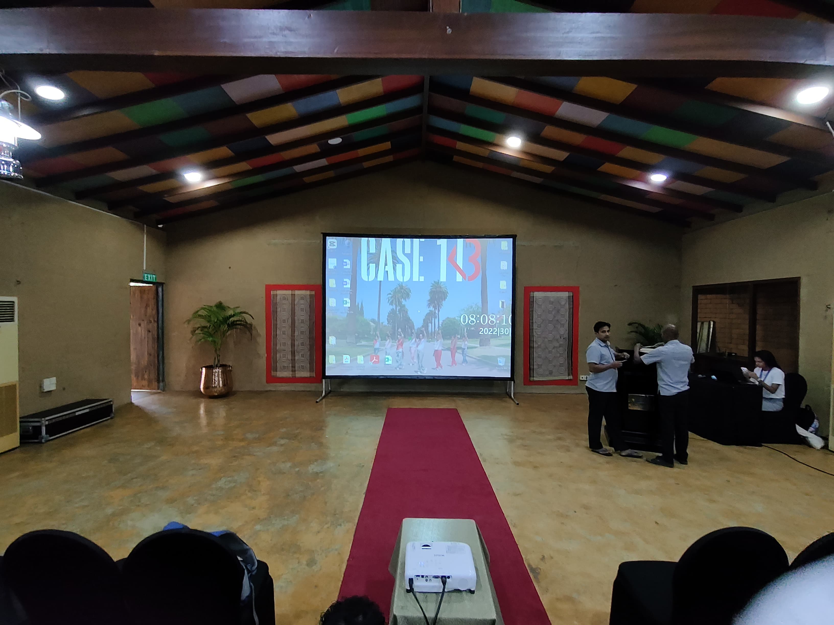 Fast Fold Projector Screen 12 x 9 Feet (Front & Rear) in action 10