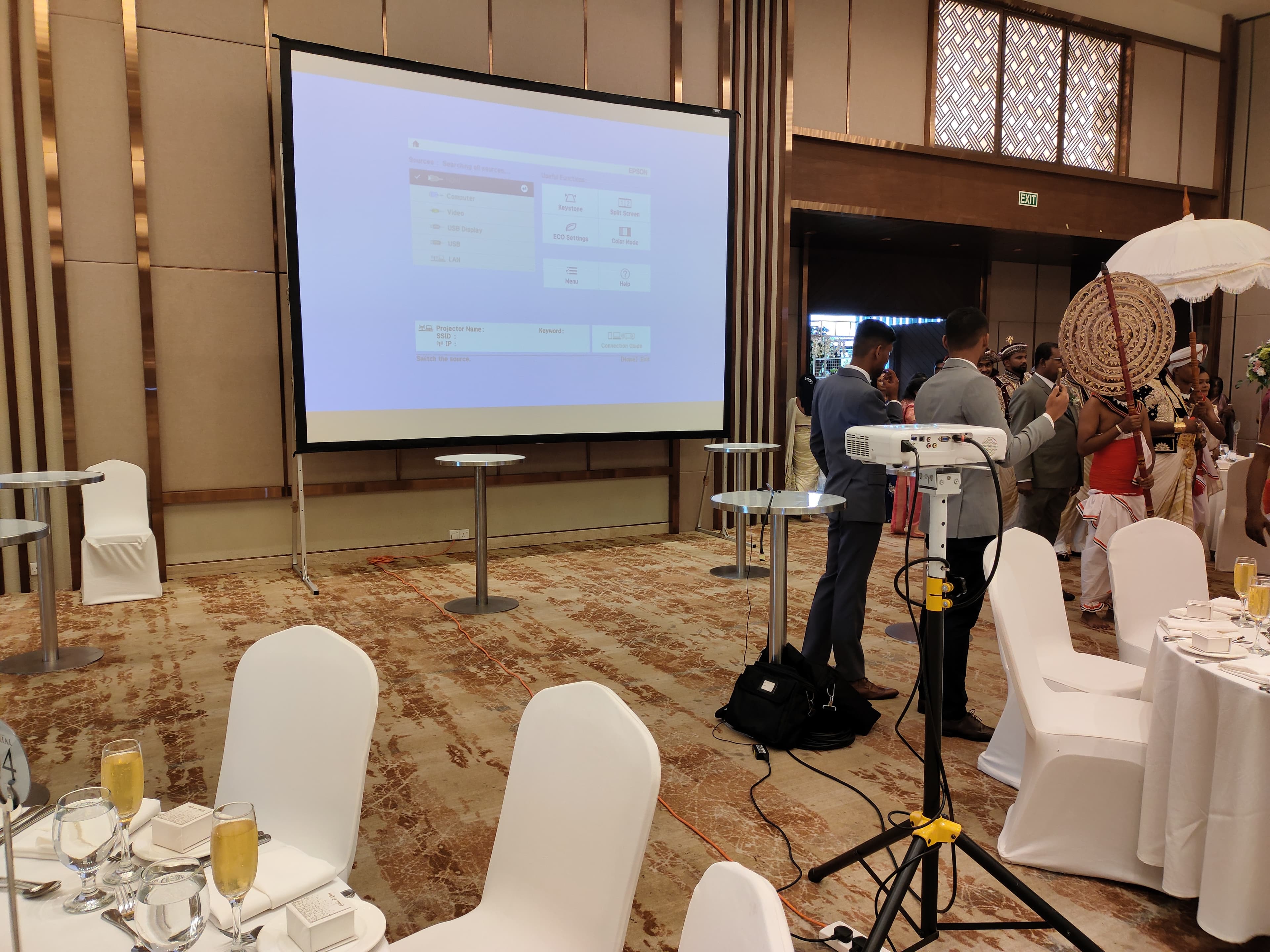Fast Fold Projector Screen 12 x 9 Feet (Front & Rear) in action 15
