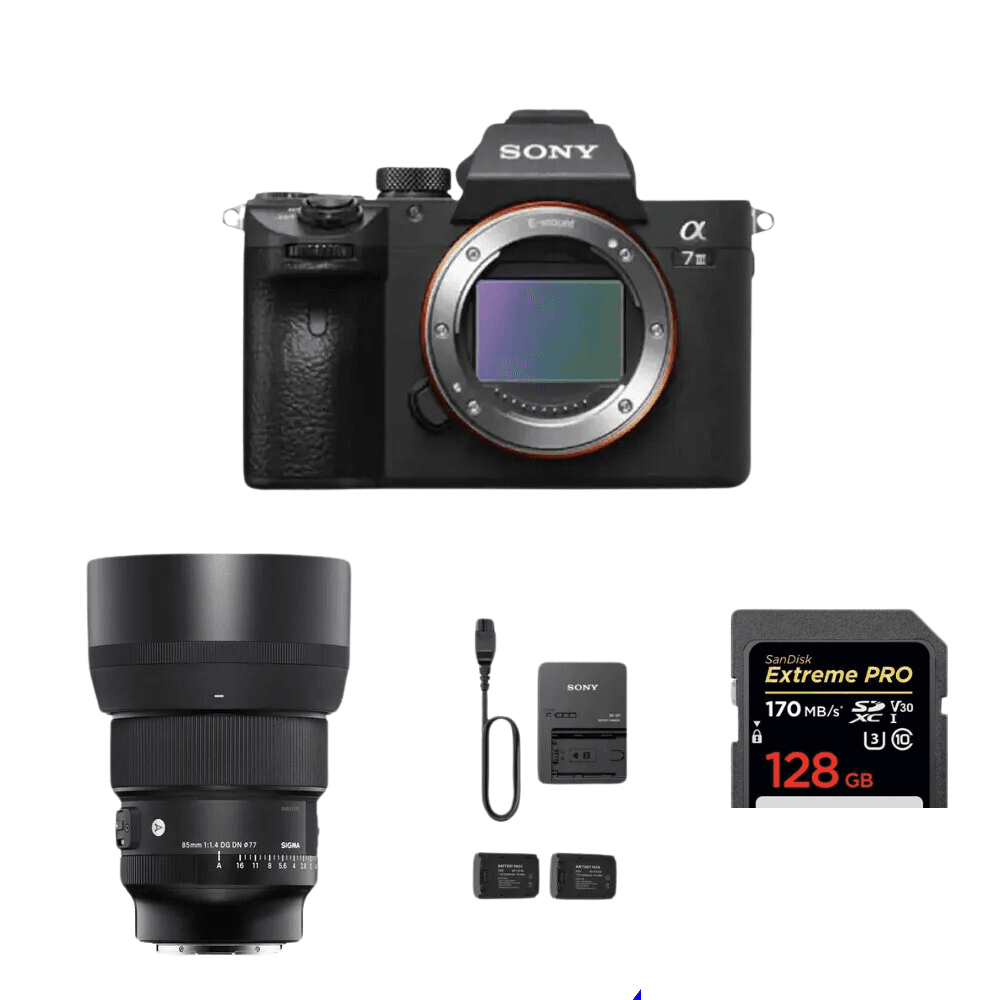 Sony A7iii Camera with 85mm f/1.4 Lense Setup - thumbnail 1