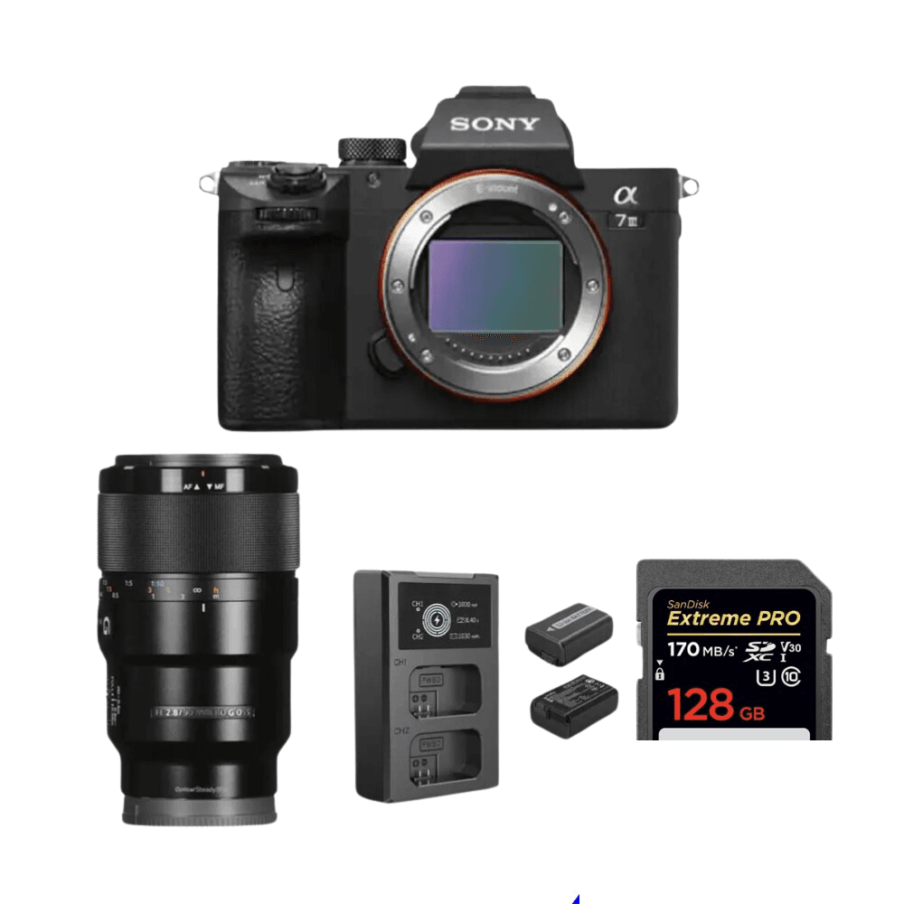 Rent Sony A7iii Camera with 90mm f/2.8 Lens rental package in Sri Lanka - Photography Packages from Rentitem.lk - thumbnail 1