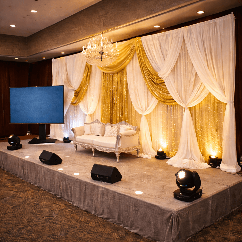 Stage Fabric Draping event decoration in Sri Lanka - Rentitem.lk - thumbnail 3
