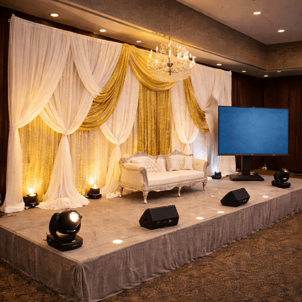 Stage Fabric Draping event decoration in Sri Lanka - Rentitem.lk - thumbnail 2