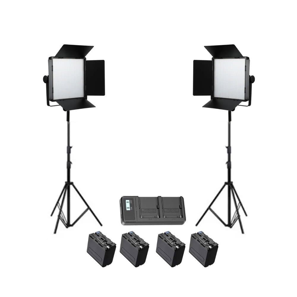 Rent Large LED Bi Color Video Light Setup rental package in Sri Lanka - Videography from Rentitem.lk - thumbnail 1