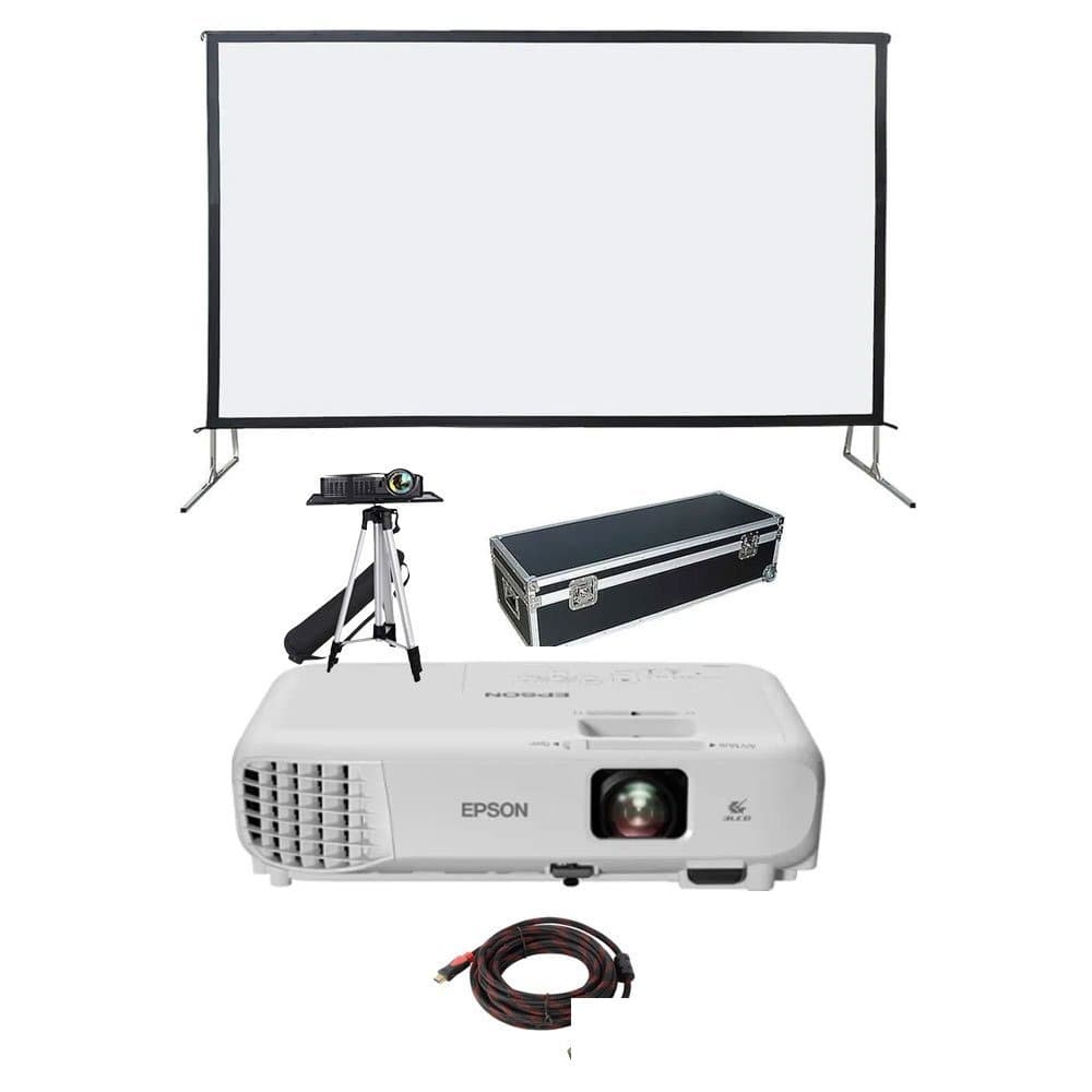 12 Feet Folding Screen Projector Setup - thumbnail 1