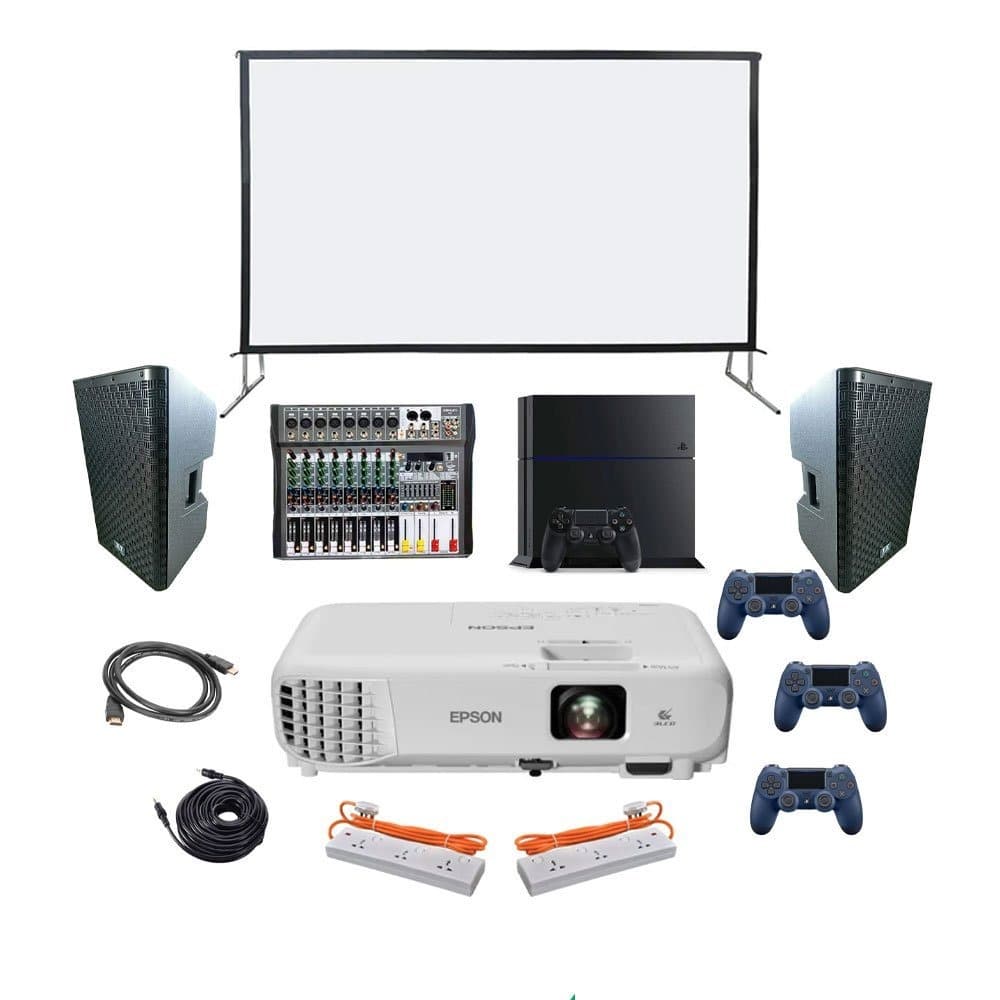 Rent Projector Large Screen Gaming Party rental package in Sri Lanka - Projector Packages from Rentitem.lk