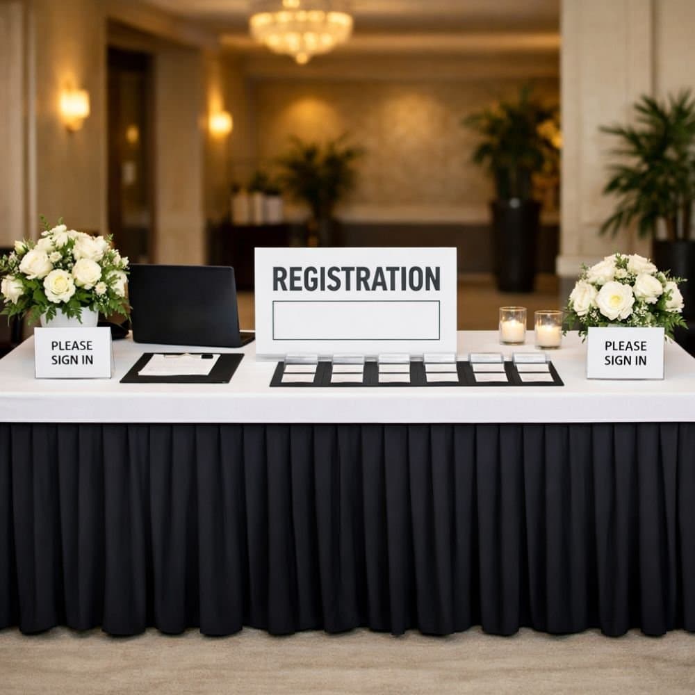 Registration Table Decoration event decoration in Sri Lanka - Rentitem.lk - thumbnail 1
