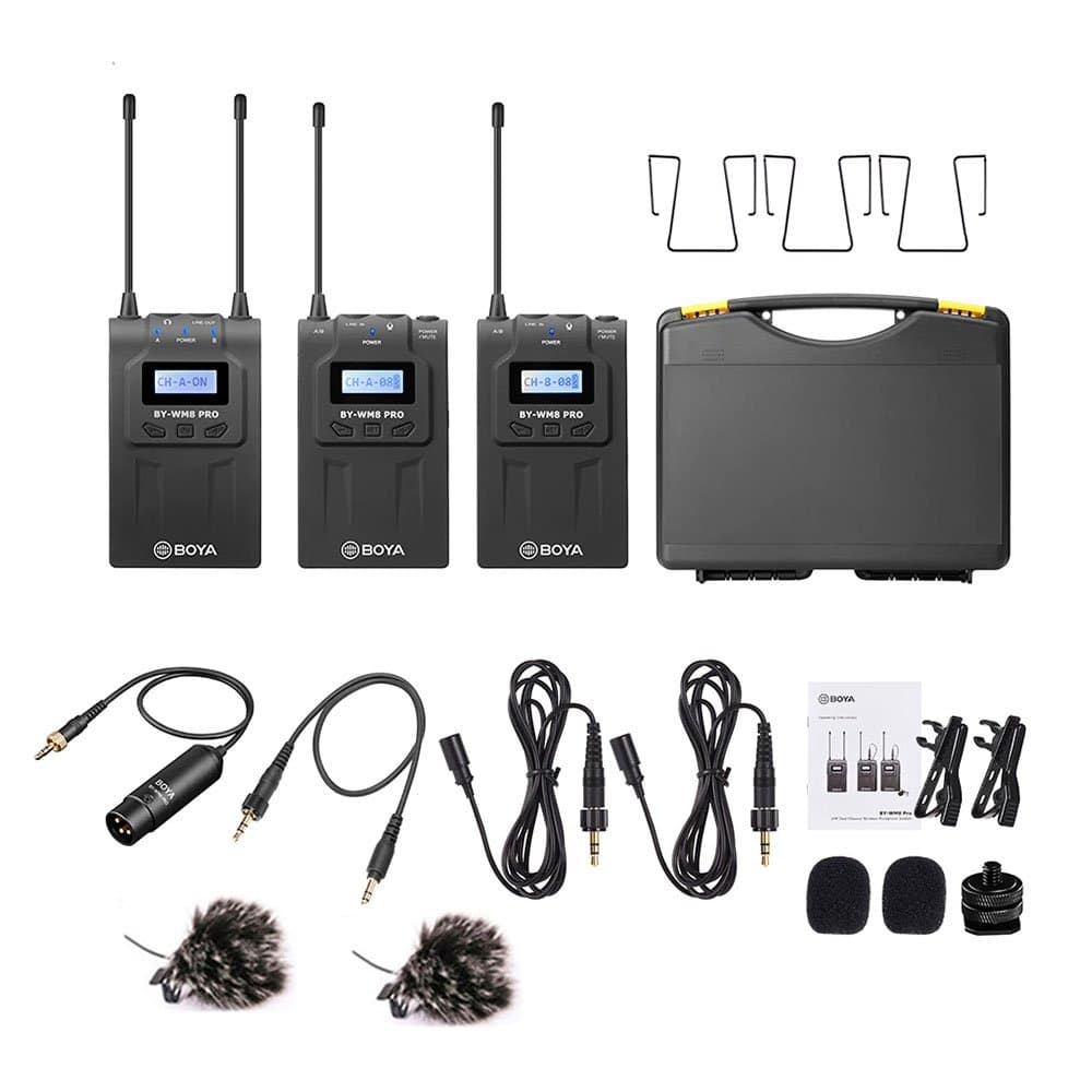 Rent BOYA BY-WM8 Pro-K2 Wireless Dual Lavalier Microphone Wireless (with receiver) in Sri Lanka - Sounds from Rentitem.lk - thumbnail 2