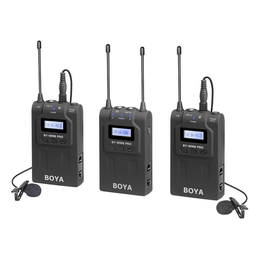 Rent BOYA BY-WM8 Pro-K2 Wireless Dual Lavalier Microphone Wireless (with receiver) in Sri Lanka - Sounds from Rentitem.lk - thumbnail 4