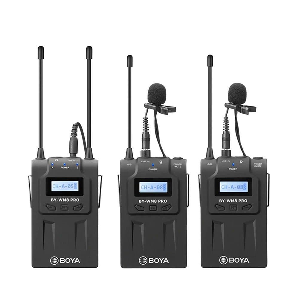 Rent BOYA BY-WM8 Pro-K2 Wireless Dual Lavalier Microphone Wireless (with receiver) in Sri Lanka - Sounds from Rentitem.lk - thumbnail 1