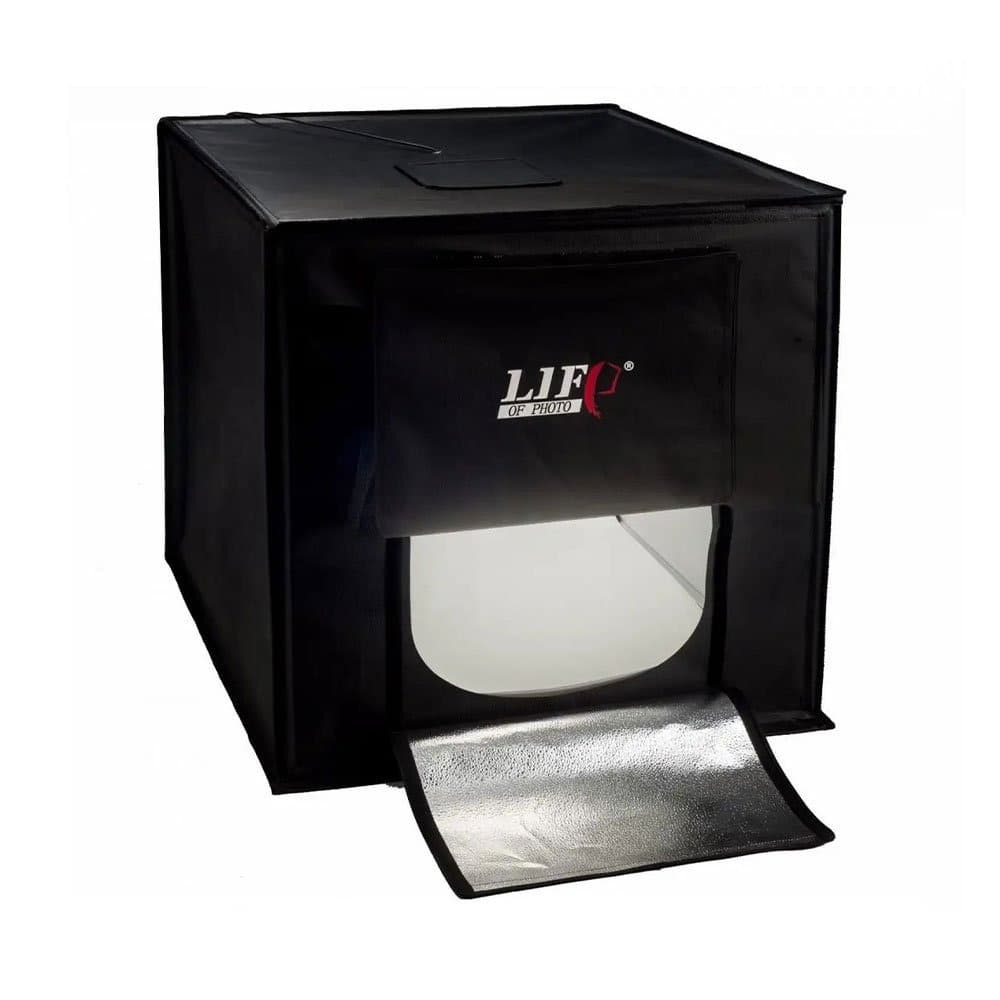 Rent Photo Studio Light Box / LED Light Tent 60 x 60 x 60 cm White (interior) / Black (exterior) in Sri Lanka - Photography from Rentitem.lk - thumbnail 1