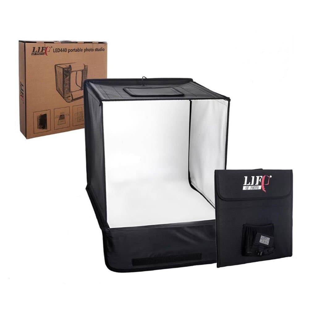 Rent Photo Studio Light Box / LED Light Tent 60 x 60 x 60 cm White (interior) / Black (exterior) in Sri Lanka - Photography from Rentitem.lk - thumbnail 2