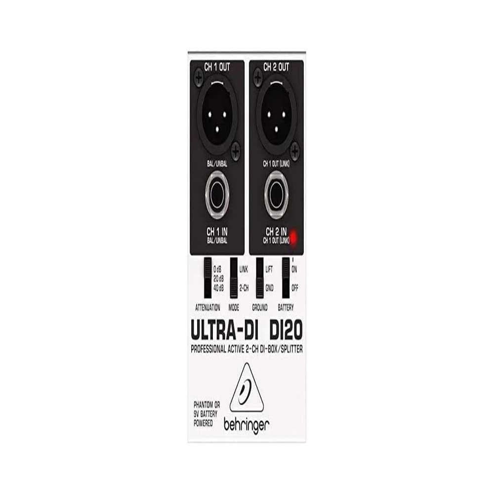 Rent Behringer DI20 Active 2-Channel DI Box / Splitter Red in Sri Lanka - Sounds from Rentitem.lk - thumbnail 2