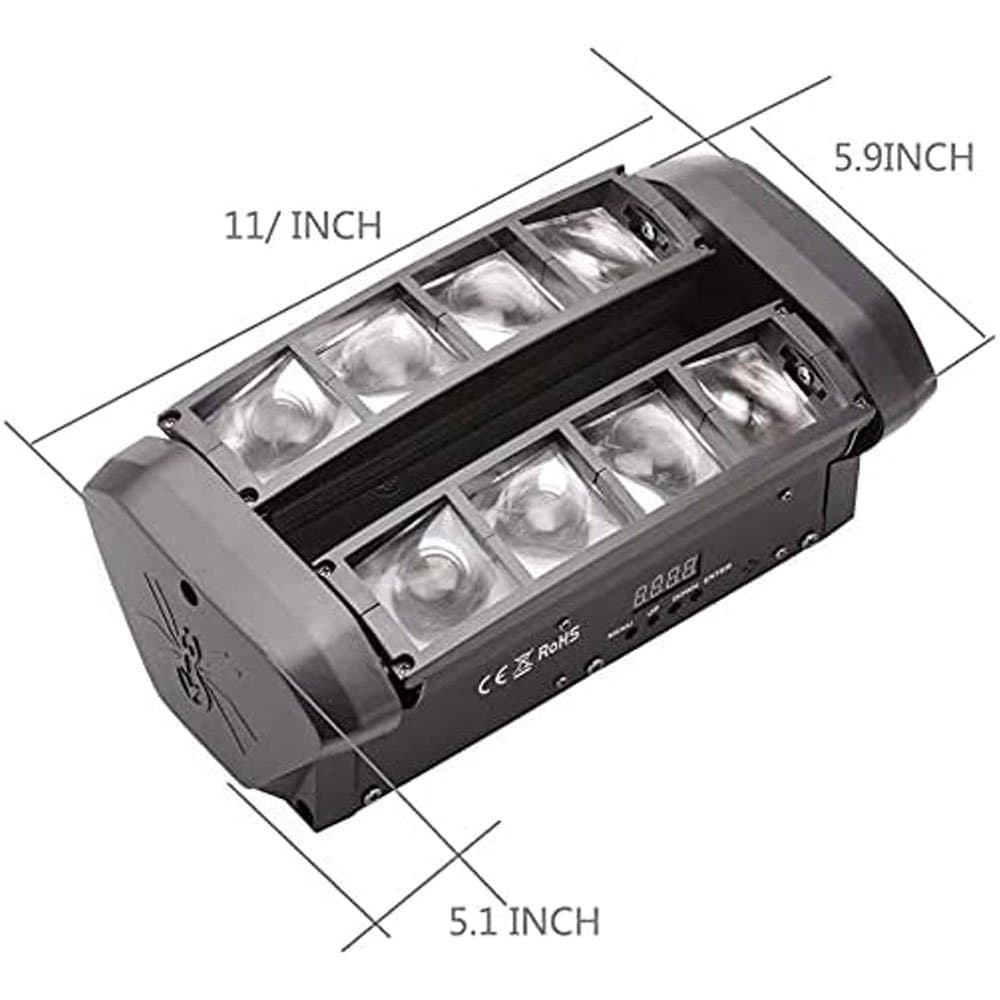 Rent Moving Head 8 x 6W RGBW Light in Sri Lanka - Pro Lighting from Rentitem.lk - thumbnail 4