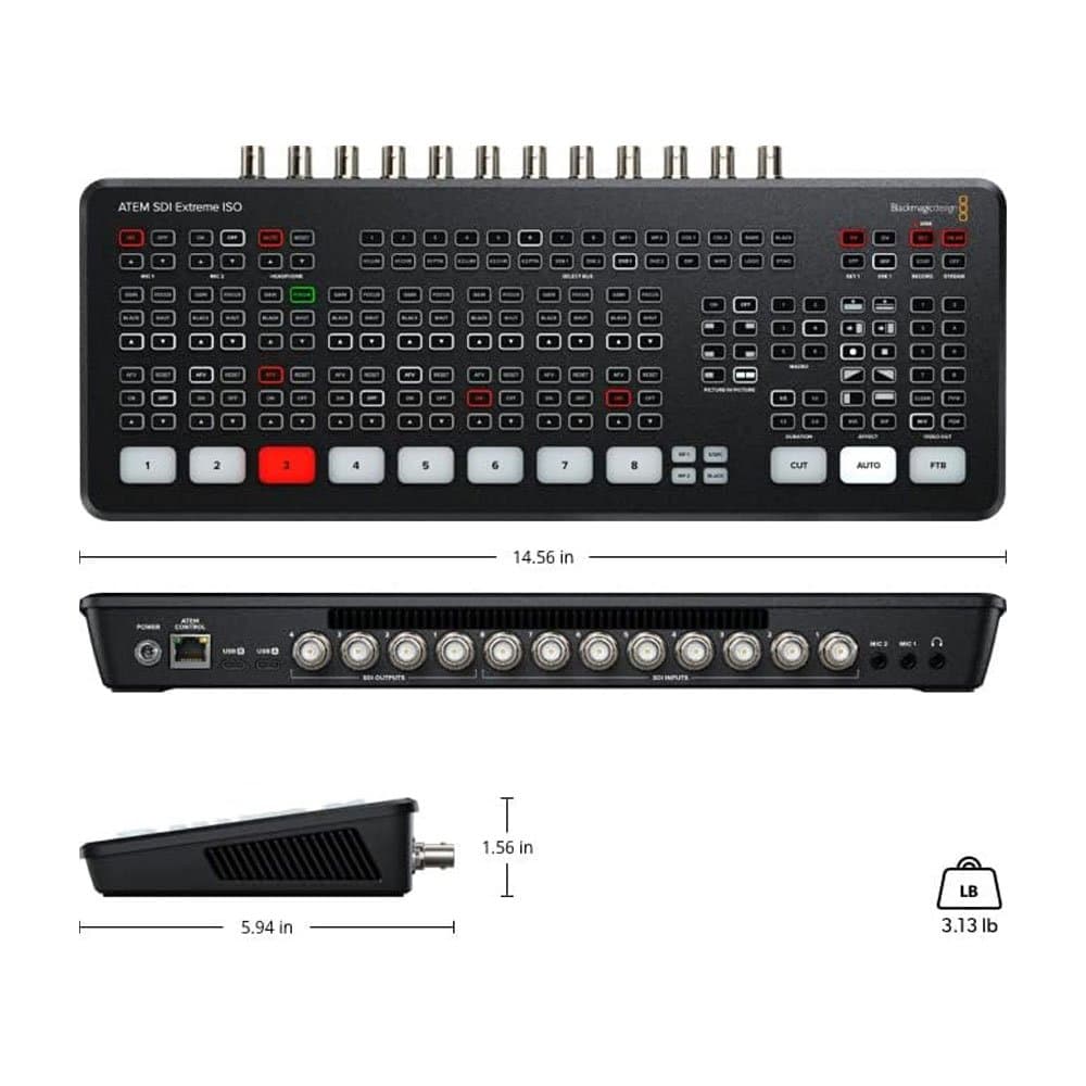 Rent Blackmagic Design ATEM SDI Extreme ISO 8 Channel 3G-SDI in Sri Lanka - Videography from Rentitem.lk - thumbnail 4