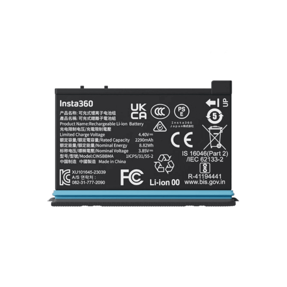 Rent Insta360 X4 Battery (CINSBBMA) Action Camera Battery 2290mAh in Sri Lanka - Battery from Rentitem.lk - thumbnail 2