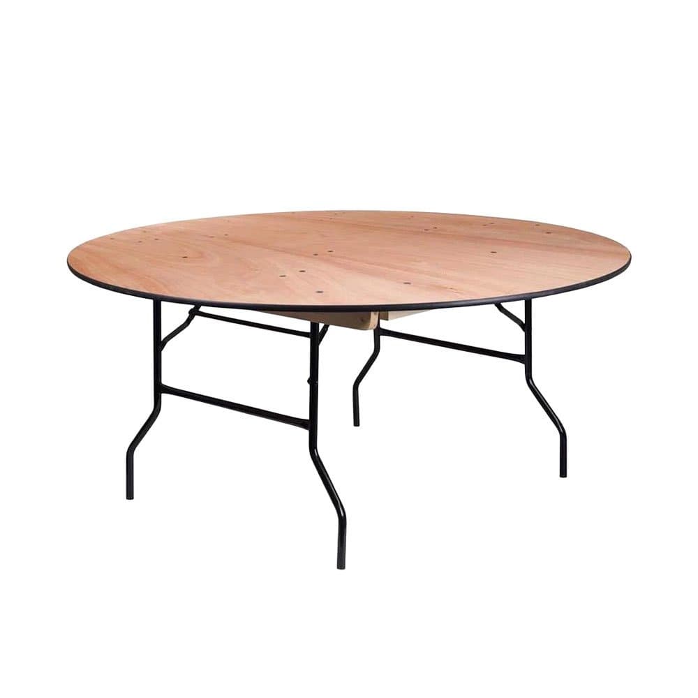 Rent Banquet Table (Round, Folding) 5 ft / 60 inch diameter White in Sri Lanka - Party & Event from Rentitem.lk - thumbnail 1