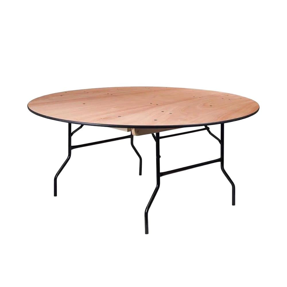 Rent Banquet Table (Round, Folding) 5 ft / 60 inch diameter White in Sri Lanka - Party & Event from Rentitem.lk - thumbnail 3
