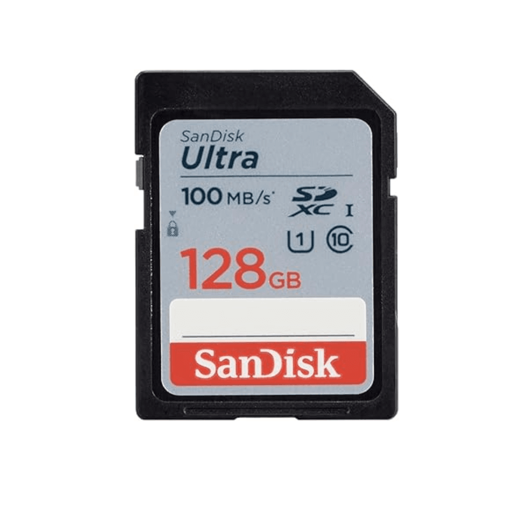 Rent SanDisk SDSQUAB-128G microSDXC Memory Card 128GB Red / Grey in Sri Lanka - Videography from Rentitem.lk - thumbnail 1