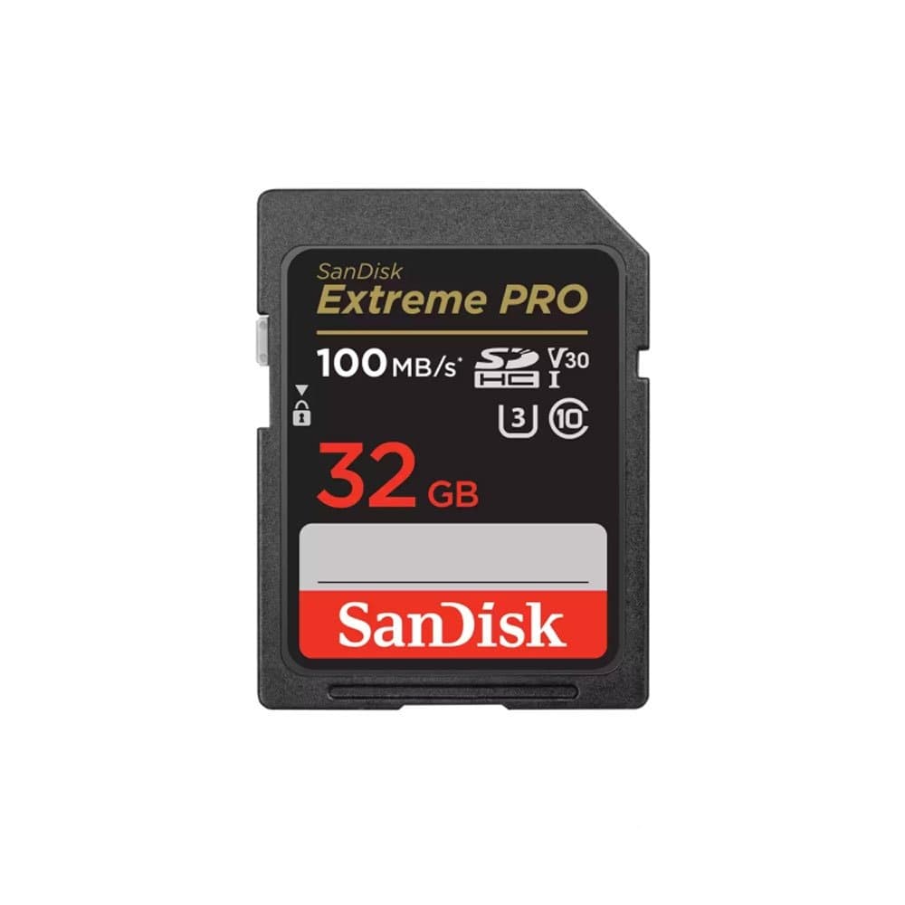 Rent SanDisk SDSDXXO-032G SD Memory Card 32GB Black/Red in Sri Lanka - Videography from Rentitem.lk - thumbnail 1