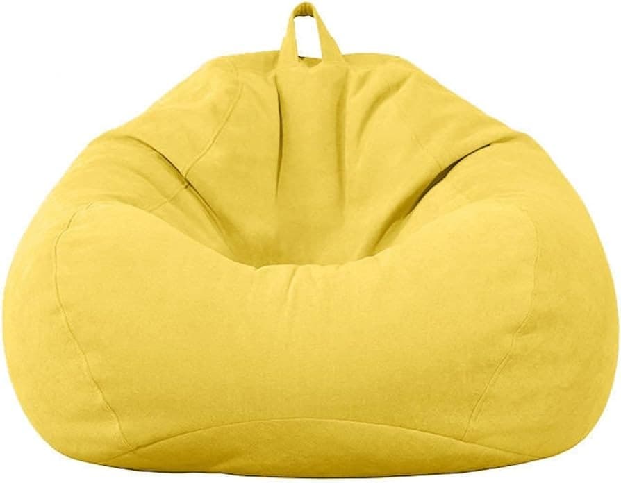 Rent Fabric Bean Bag Chair Medium Yellow in Sri Lanka - Party & Event from Rentitem.lk - thumbnail 1