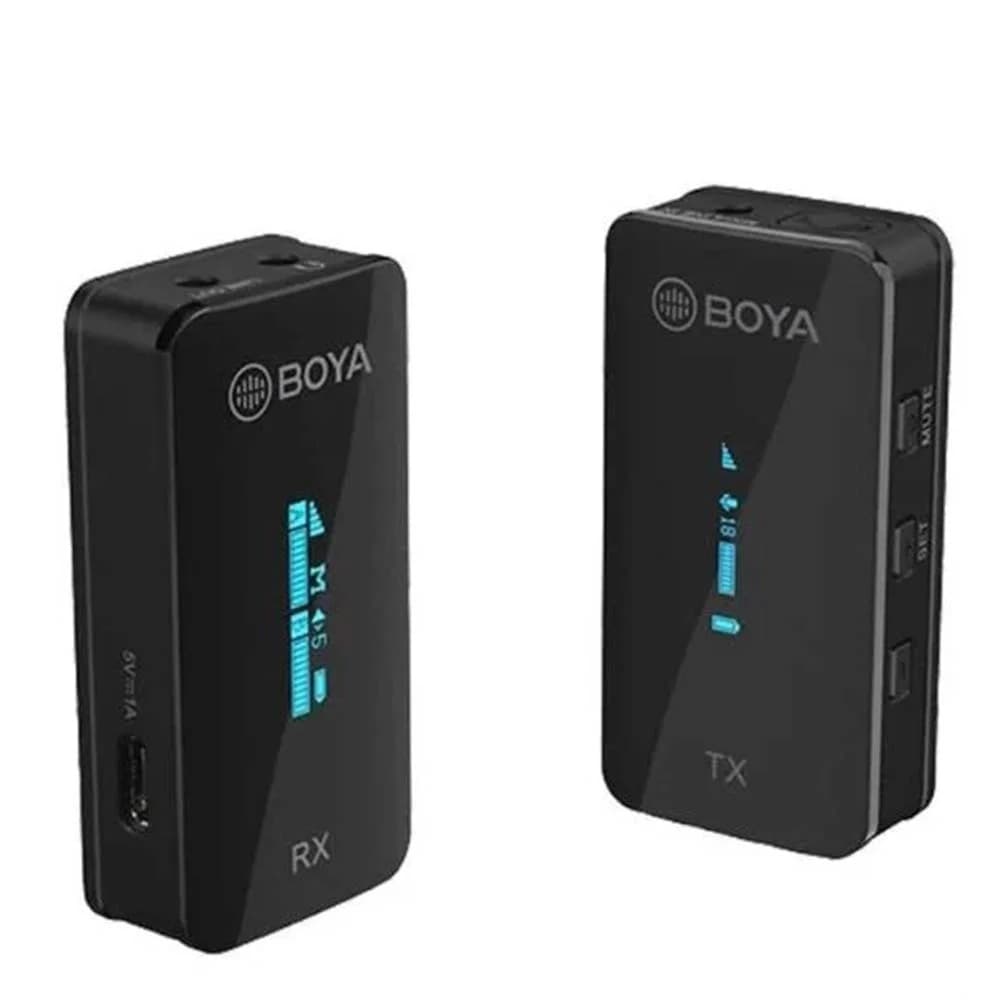 Rent Boya BY-XM6-S1 Wireless Microphone System Ultracompact (TX + RX) Black in Sri Lanka - Sounds from Rentitem.lk - thumbnail 1