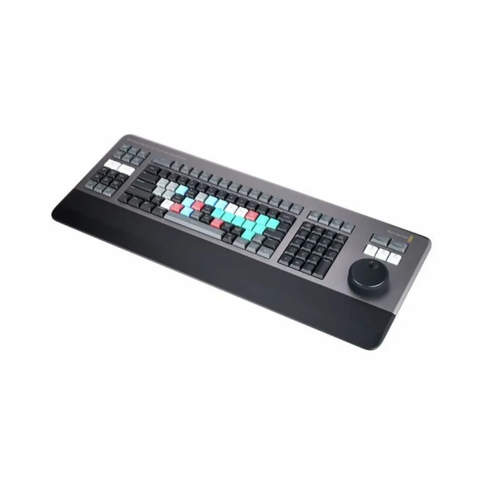 Rent Blackmagic Design DaVinci Resolve Editor Keyboard Video Editing Keyboard with Search Dial 482mm W x 152mm D x 45mm H Metal in Sri Lanka - Computers from Rentitem.lk - thumbnail 1