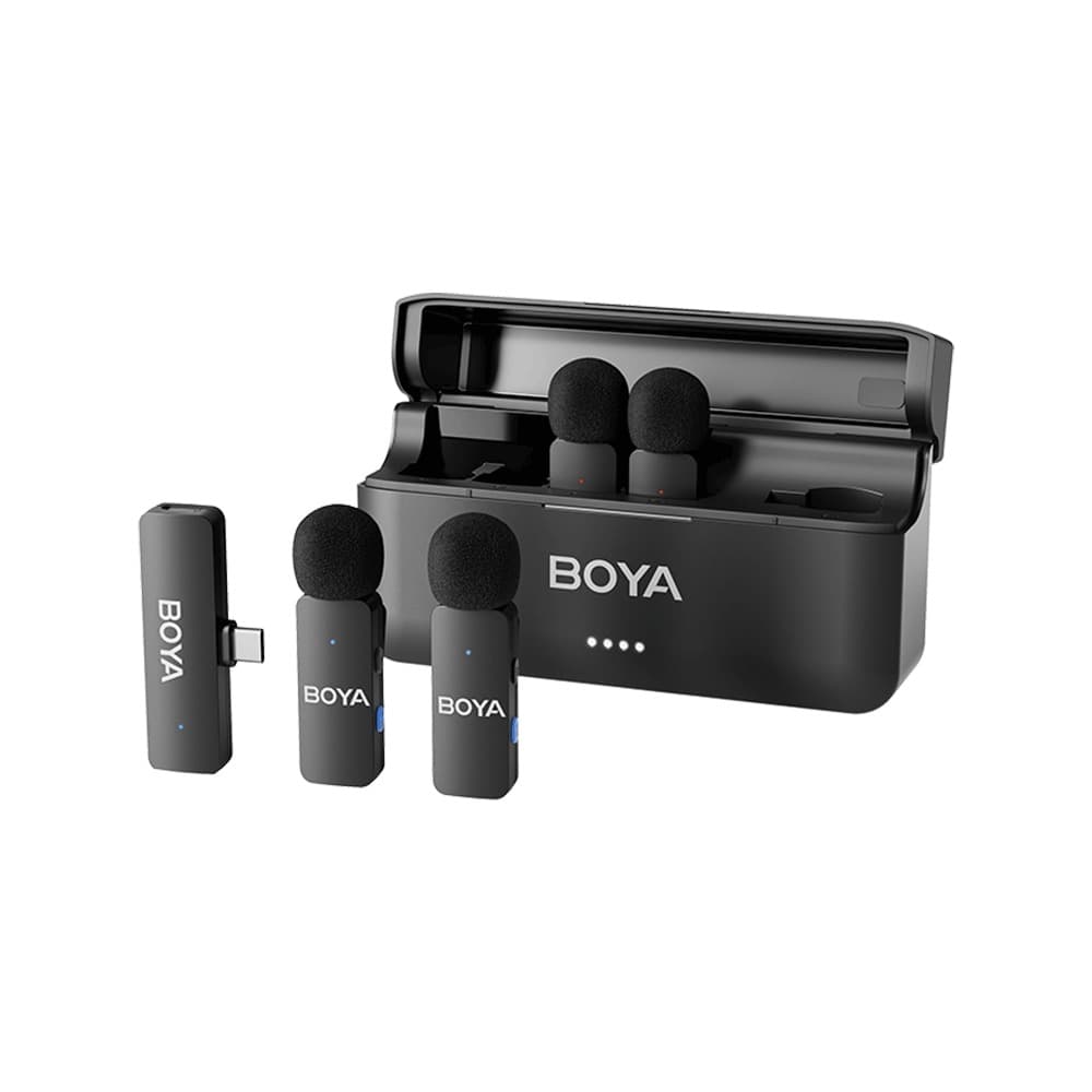 BOYA BY-V4U Ultracompact 4-Person Wireless Microphone System for rent in Sri Lanka at Rentitem.lk - thumbnail 1