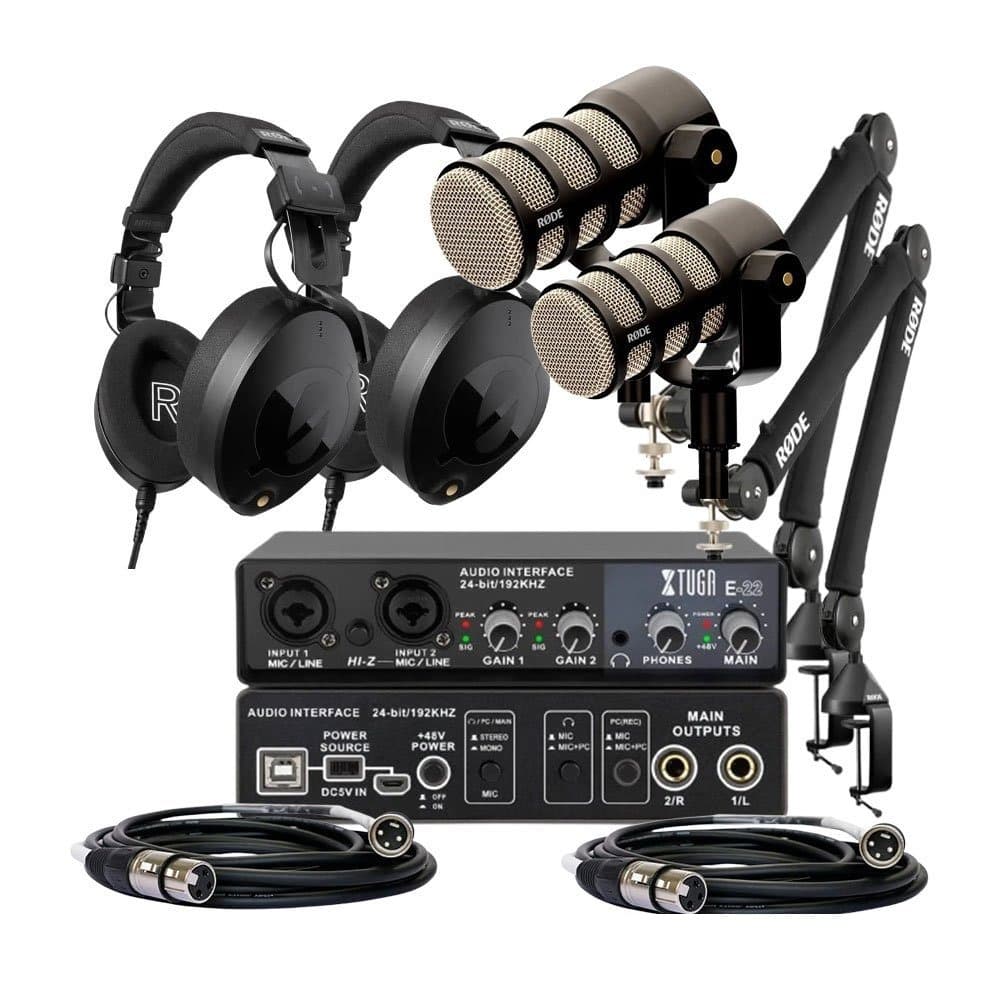 Rent Two Presenter Pod Microphone Podcasting rental package in Sri Lanka - Podcast Packages from Rentitem.lk