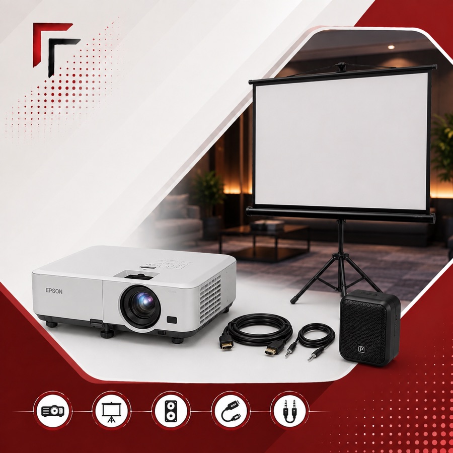 Projector rental package