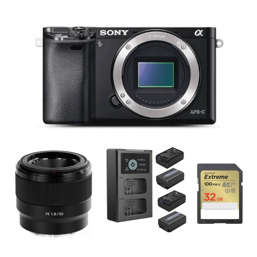 Sony A6000 Camera with 50mm Lense Setup