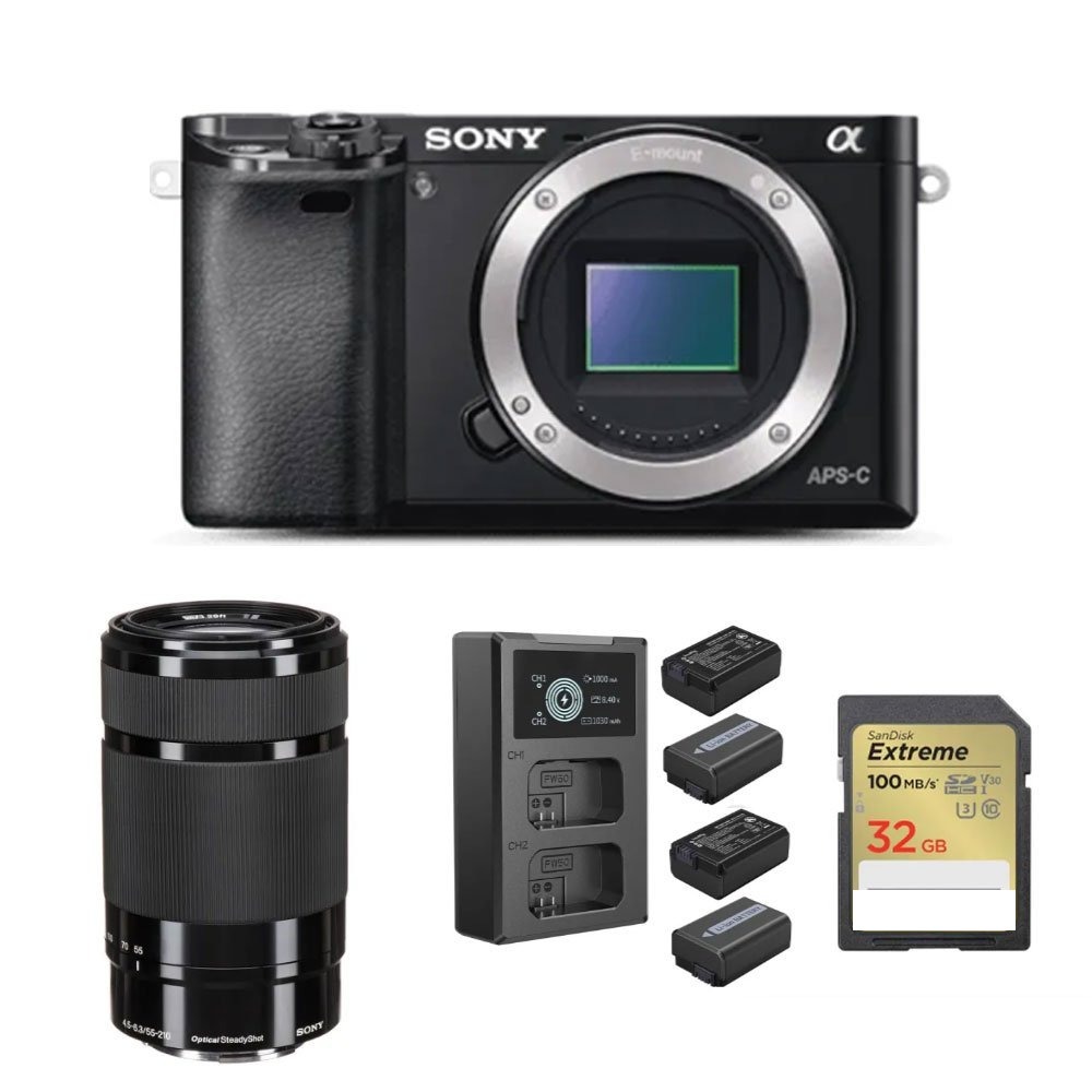 Sony A6000 Camera with 55-210mm Lense Setup