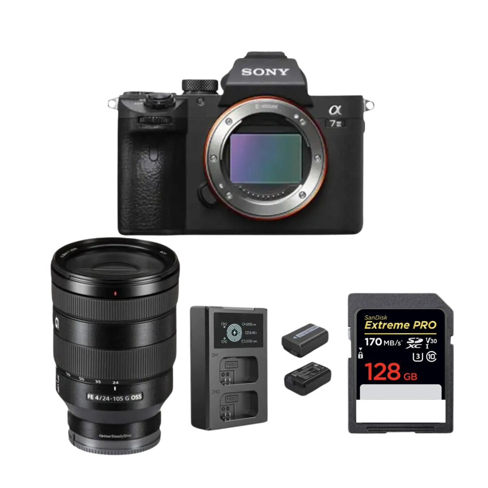 Sony A7iii Camera with 24-105mm f/4 Lense Setup